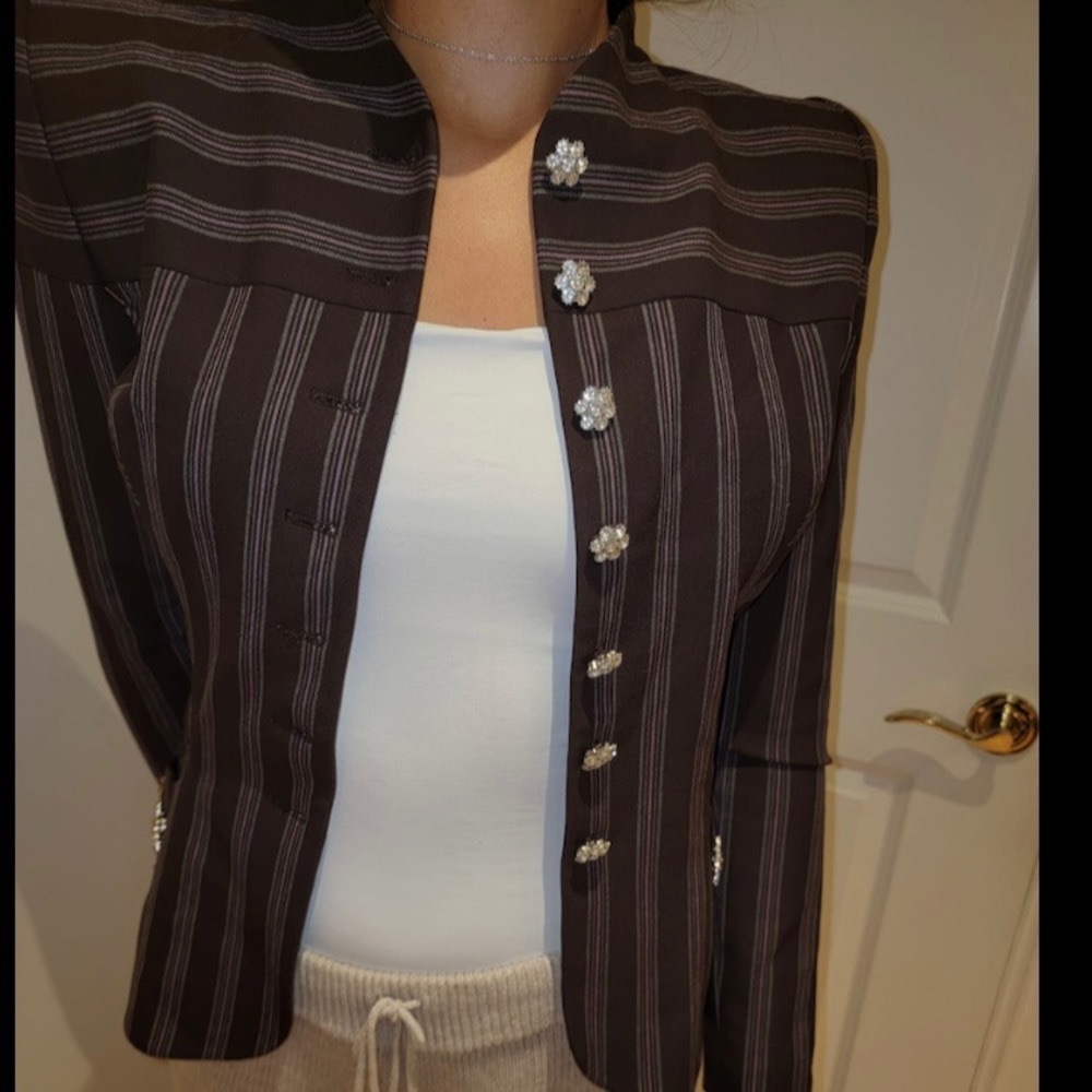 MARC JACOBS RUNWAY BLAZER, EMBELLISHED CLOSURE